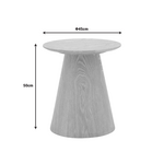 Βοηθητικό Τραπέζι Kayano Pakoworld Καρυδί mdf Φ45x50εκ