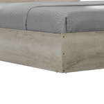 Κρεβάτι Διπλό Olympus Pakoworld σε Χρώμα Castilo oak 140x200εκ