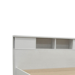 Κρεβάτι Διπλό Olympus Pakoworld σε Χρώμα Λευκό 140x200εκ