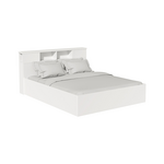 Κρεβάτι Διπλό Olympus Pakoworld σε Χρώμα Λευκό 140x200εκ