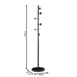 Καλόγερος Ρούχων Adriana Pakoworld Μέταλλο Μαύρο Φ37x172εκ