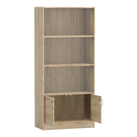 Βιβλιοθήκη Burcy Pakoworld oak 80x40x177εκ