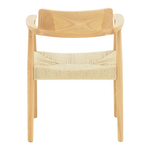 Πολυθρόνα Jojene Pakoworld Rubberwood και Σχοινί σε Φυσική Απόχρωση 58x54x79εκ