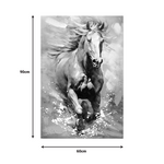Πίνακας σε Καμβά Horse Inart 60x3x90εκ