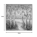 Πίνακας σε Καμβά Leambre i Inart 102x4.5x102εκ