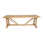 Τραπέζι Smarious Pakoworld Teak Ξύλο σε Φυσική Απόχρωση 250x100x78εκ