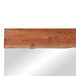 Καθρέπτης Riverine Pakoworld Teak Ξύλο σε Φυσική Απόχρωση 120x80x4εκ