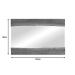 Καθρέπτης Riverine Pakoworld Teak Ξύλο σε Φυσική Απόχρωση 120x80x4εκ