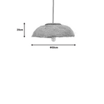 Φωτιστικό Οροφής Pictere Inart Abaca Ξύλο σε Φυσικό Χρώμα Φ50x20εκ