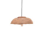 Φωτιστικό Οροφής Pictere Inart Abaca Ξύλο σε Φυσικό Χρώμα Φ50x20εκ