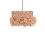 Φωτιστικό Οροφής Annhele Inart Sisal σε Φυσικό Χρώμα Φ50x35εκ