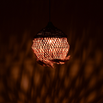 Φωτιστικό Οροφής Fiorine Inart Abaca σε Φυσικό Χρώμα Φ55x70εκ