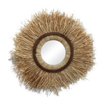 Καθρέπτης Tabrane Inart Sisal σε Φυσικό Χρώμα Φ110x4εκ