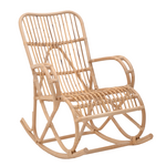 Κουνιστή Πολυθρόνα Cormeny Pakoworld Rattan pe σε Φυσική Απόχρωση 108x71x103εκ