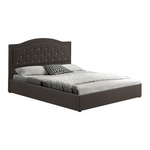 Κρεβάτι Διπλό με Αποθηκευτικό Χώρο Majore Pakoworld Ανθρακί Ύφασμα 160x200εκ