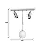 Φωτιστικό Οροφής Barten Pakoworld e27 Μαύρο Μέταλλο 45x30x45εκ