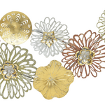 Διακοσμητικό Τοίχου Tutsi Inart Μέταλλο Πολύχρωμο 102.9x5.1x43.2εκ