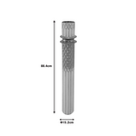 Διακοσμητικό Βάζο Sammy Inart Μέταλλο σε Χρυσή και Λευκή Απόχρωση Φ15.2x88.4εκ