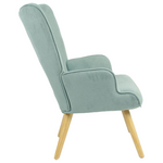 Πολυθρόνα Fluffy Pakoworld Βεραμάν Ύφασμα-Φυσικό 75x69x96εκ