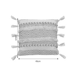 Μαξιλάρι Labrinth Inart Μπεζ-Εκρού Ύφασμα 45x45x2.5εκ