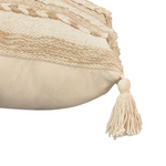 Μαξιλάρι Rozi Inart Μπεζ Ύφασμα 45x45x2.5εκ