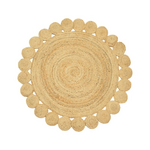 Χαλί Voni Inart Φυσικό Γιούτα 100x100x1εκ