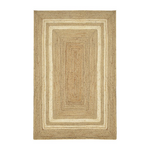 Χαλί Mazir Inart Μπεζ-Εκρού Γιούτα 120x180x1εκ