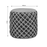 Σκαμπό Nelly Inart Φυσικό 100% Γιούτα 40x40x40εκ