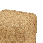Σκαμπό Aropion Inart Μπεζ 100% Γιούτα 40x40x40εκ