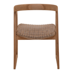 Πολυθρόνα Somalia Pakoworld Σκελετός Αλουμινίου με Teak Πόδι σε Φυσική Απόχρωση και Καφέ pe Rattan 57x62x80εκ