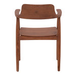 Πολυθρόνα Jambene Pakoworld Teak Ξύλο σε Καρυδί Απόχρωση 57x54x79εκ