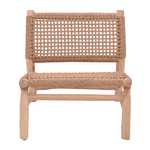 Πολυθρόνα Wanderlene Pakoworld Σκελετός Teak Ξύλο με Σχοινί σε Φυσική Απόχρωση 67x79x68εκ