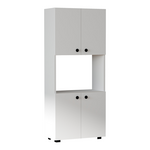 Ντουλάπα Κουζίνας Guzel Pakoworld σε Λευκή Απόχρωση 60x31.4x140εκ