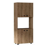 Ντουλάπα Κουζίνας Guzel Pakoworld σε Καρυδί Απόχρωση 60x31.4x140εκ