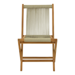 Καρέκλα Banou Pakoworld Teak Ξύλο και Σχοινί σε Φυσική Απόχρωση 51.5x58x88εκ