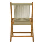 Καρέκλα Banou Pakoworld Teak Ξύλο και Σχοινί σε Φυσική Απόχρωση 51.5x58x88εκ