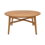 Τραπέζι Colen Pakoworld Teak Ξύλο σε Φυσική Απόχρωση Φ150x75εκ