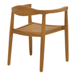 Πολυθρόνα Ganny Pakoworld Teak Ξύλο σε Φυσική Απόχρωση 59x56x71εκ