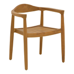 Πολυθρόνα Ganny Pakoworld Teak Ξύλο σε Φυσική Απόχρωση 59x56x71εκ