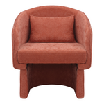 Πολυθρόνα Playmob Pakoworld Ύφασμα σε Κεραμιδί Απόχρωση 69x65x79εκ