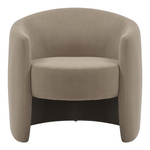 Πολυθρόνα Barken Pakoworld Ύφασμα σε Γκρι-Μπεζ Απόχρωση 77x74.5x73εκ