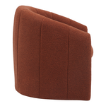 Πολυθρόνα Fassy Pakoworld Μπουκλέ Ύφασμα σε Κεραμιδί Απόχρωση 80x66x80εκ