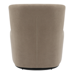 Πολυθρόνα Περιστρεφόμενη Swish Pakoworld Μπουκλέ Ύφασμα σε Γκρι-Μπεζ Απόχρωση 63x76x76.5εκ