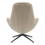 Πολυθρόνα Περιστρεφόμενη Flago Pakoworld Μπουκλέ Ύφασμα σε Μπεζ Απόχρωση 85x88x103.5εκ