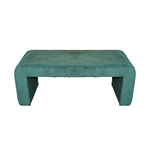 Σκαμπό Gagga Inart Βελούδο Ύφασμα σε Πράσινη Απόχρωση 110x40x45εκ