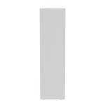 Ντουλάπα Δίφυλλη Συρόμενη με Καθρέφτη Korredor Pakoworld Μελαμίνη σε Λευκή Απόχρωση 120x60x220εκ