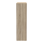 Ντουλάπα Δίφυλλη Συρόμενη με Καθρέφτη Aparador Pakoworld Μελαμίνη σε Sonoma Απόχρωση 180x60x220εκ