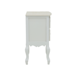 Συρταριέρα Pazlen Inart mdf σε Λευκή Αντικέ Απόχρωση 40x45x65εκ