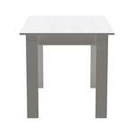 Τραπέζι Manka Pakoworld σε Λευκή Απόχρωση 110x80x77εκ