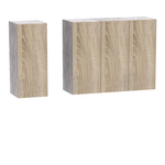 Σύνθεση Κουζίνας Festa ii Pakoworld Μελαμίνη σε Sonoma Απόχρωση 120x60x85εκ